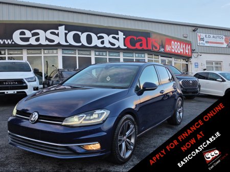 2017 Volkswagen Golf ( 172 REG LEATHER FULL LEATHER SEATS ELECTRIC MEMORY SEATS NAVI VIRTUAL CLOCKS ANDROID AUTO CARPLAY BLIND SPOT REAR TRAFFIC ASSIST ROAD SIGN RECOGNIZING LANE ASSIST LOW TAX BAND €17,500