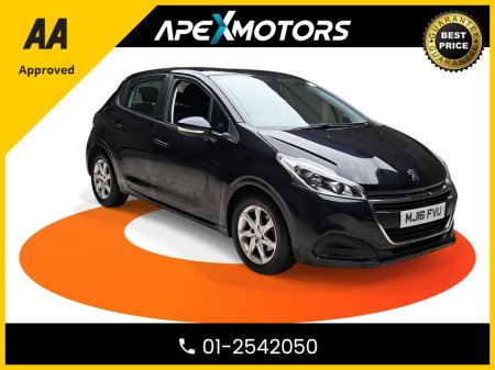 2016 Peugeot 208 FINANCE ARRANGED * DIESEL HDI ACTIVE 75BHP 5DR * NEW NCT APR-28 * IMMACULATE * STAMPED SERVICE HISTORY * AA APPROVED * 101 SAFETY CHECKLIST * TOP-SPEC 5DR HATCH * LOW LOW DIESEL MILES * 2-KEYS