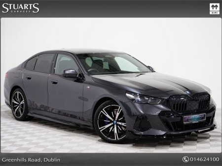 2025 BMW 5 Series *COMFORT PLUS PACK AND 20” 938 STAR ALLOYS* SOPHISTO GREY METALLIC, BLACK QUILTED LEATER INTERIOR, 20” 938m ALLOYS, COMFORT ACCESS, HEATED STEERING WH