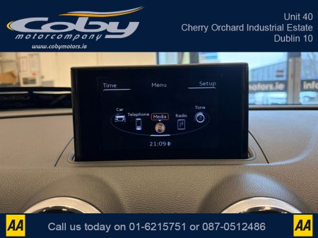 2014 Audi A3 1.4 Auto TFSI Hatchback. New NCT done before collection, Full Leather, Heated Seats, Panoramic Roof, Dual Climate Control, Reverse Camera, Parking Sensors, Full Electrics, Handsfree, and more. €12,950 thumbnail