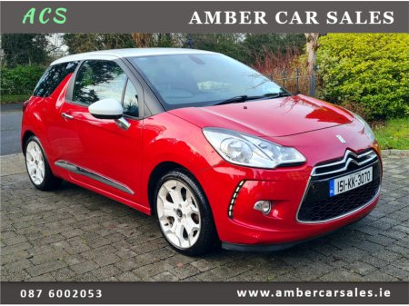 2015 Citroen DS3 1.2L Petrol PureTech 110 DStyle Ice 3dr