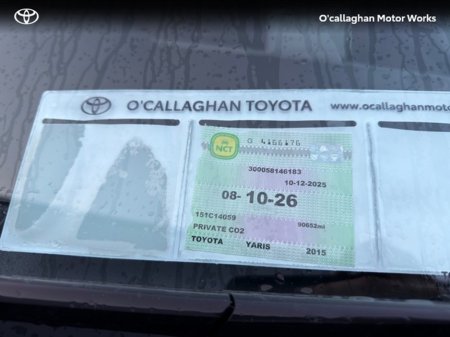 2015 Toyota Yaris ICON CVT 5DR AUTO 1.5 VVT-I 98BHP €12,950 thumbnail