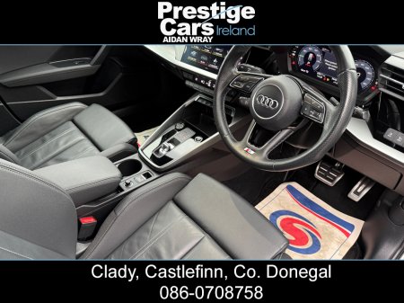 2022 Audi A3 1.4 45 TFSI E S LINE COMPETITION SPORTBACK BLACK EDITION,BODY KIT,DAYTONA GREY,XENON LIGHTS,AMBIENT LIGHTING,VIRTUAL COCKPIT,LEATHER,APPLE CAR PLAY,ONE OWNER,FULL AUDI HISTORY,HIGH SPEC €28,000 thumbnail