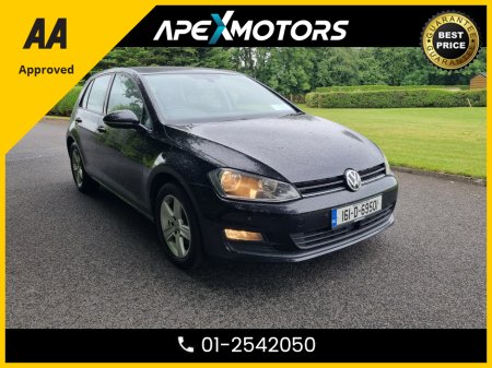 2016 Volkswagen Golf FINANCE ARRANGED * 1.4 TSI MATCH EDITION 125 * NEW NCT MAY-27 * 8-STAMPS SERVICE HISTORY * AA APPROVED * 101 SAFETY CHECKLIST * AUTOMATIC (DSG) * IMMACULATE * HEATED SEATS * 01-2542050 €14,449