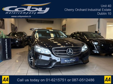 2015 Mercedes-Benz E Class 2.1 E220 Bluetec AMG Night ED 4DR Auto. NCT & Tax, Full Leather, Full Electrics, Sat Nav, Dual Climate Control, Heated Seats, Cruise Control, Revers Cam, Parking Sensors, Paddle Shift, BT & more €15,950 thumbnail
