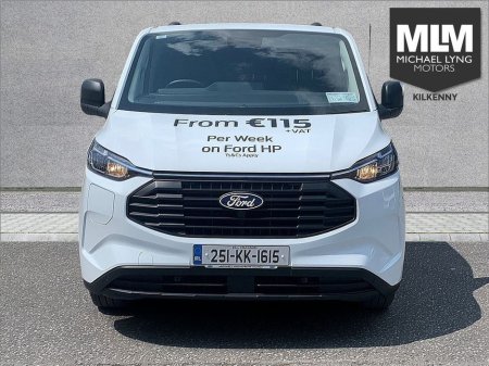 2025 Ford Transit Custom 320 PHEV SWB (V), Price Ex VAT, *Spare wheel, fixed towbar, Load area protection Kit, Seat Pack k4a* €32,516