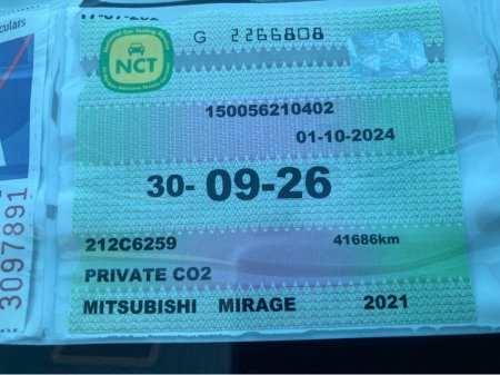 2021 Mitsubishi Mirage  €13,500