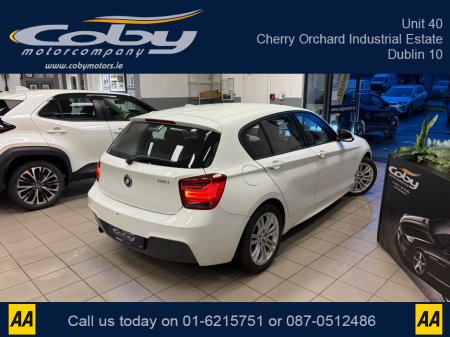 2014 BMW 1 Series 1.6 5DR AUTO M-Sport . NCT, Cruise Control, Dual Climate Control, Alloy Wheels, Revers Camera, Bluetooth, Folding Rear Seats, CD Player & more. €12,950 thumbnail