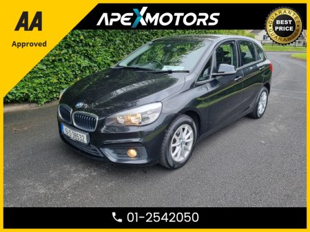 2015 BMW 2 Series Active Tourer FINANCE ARRANGED * 216D SE  * NEW NCT JUN-27 * LOW TAX JUL-25 * STAMPED SERVICE HISTORY * AA APPROVED * 101 SAFETY CHECKLIST * IMMACULATE * HEATED SEATS * COLOUR REVERSE CAMERA * TOP-SPEC 5DR MPV €9,949