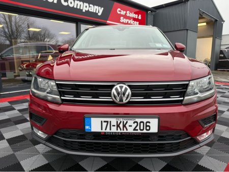 2017 Volkswagen Tiguan COMFORTLINE 2.0 TDI 115BHP 115HP MANUAL 6SPEED FWD 4 , TWIN SUN ROOF , SAT - NAV , PARKING SENSORS , SERVICE & WARRANTY , NCT , FROM €65 p/w & € 4,950 Trade in or Deposit , FREE NATIONWIDE DELIVERY €18,950