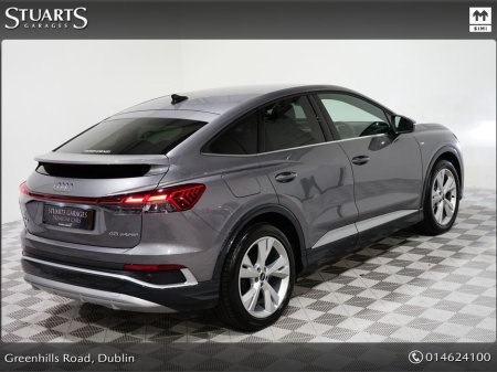 2025 Audi Q4 e-tron S/LINE SPORTBACK 45 – BIGGER BATTERY* Q4 E-TRON SLINE SUV: TYPHOON GREY METALLIC WITH FULL BLACK LEATHER, 20” ALLOYS, HEATED SEATS, REVERSING CAMERA €49,945 thumbnail