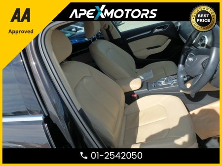 2016 Audi A3 FINANCE ARRANGED * 1.4 PETROL AUTO * NEW NCT DEC-27 * IMMACULATE * CREAM LEATHER INTERIOR * HEATER SEATS  * ELECTRIC SEATS * STAMPED SERVICE HISTORY * AA APPROVED * 101 SAFETY CHECKLIST * AUTOMATIC €14,949 thumbnail