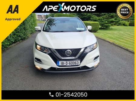 2018 Nissan Qashqai FINANCE ARRANGED * 1.5 DCI N-CONNECTA 110 * TOP SPEC ( EVERY EXTRA ) * NEW NCT FEB-27 * LOW TAX * AA APPROVED * 101 SAFETY CHECKLIST * IMMACULATE * HEATED SEATS * COLOUR REVERSE CAMERA * 01-2542050 €16,749