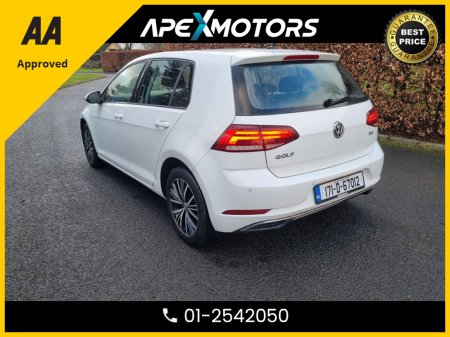 2017 Volkswagen Golf FINANCE ARRANGED * 1.0 SE NAV 110PS 5DR * NEW NCT JAN-28 * LOW LOW MILES  * IMMACULATE * 6-STAMPS SERVICE HISTORY * AA APPROVED * 101 SAFETY CHECKLIST * MANUAL * COLOUR REVERSE CAMERA * TOP-SPEC €17,949 thumbnail
