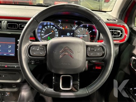 2019 Citroen C3 1.2 AUTOMATIC - RED/BLACK TWO TONE - FACTORY ALLOYS - REVERSE CAMERA - MULTI FUNCTION STEERING WHEEL - CRUISE CONTROL €12,950 thumbnail