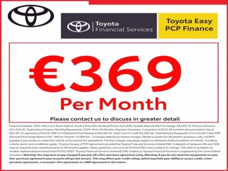 2025 Toyota Corolla 5dr Hatchback - LUNA - Save EUR 5,000 - 1.8 Hybrid - Automatic - Road Tax EUR 180 // Remote Central Locking // Front Electric Windows // Rear Electric Windows // Electric Mirrors // Heated Mirrors €30,695