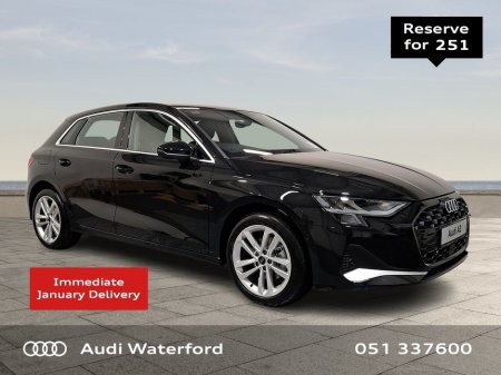 2026 Audi A3 Sportback 30 TDI 115HP SE PCP from €418 per month €44,392