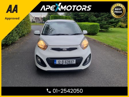 2012 Kia Picanto 1.0 5Dr 68BHP * NEW NCT APR-26 * LOW LOW MILES * IMMACULATE * 6-STAMPS SERVICE HISTORY * AA APPROVED * 101 SAFETY CHECKLIST * LOW TAX * 12-MONTH ROADSIDE ASSIST * ONE VERY CAREFUL OWNER * CARTELL HIST €6,749