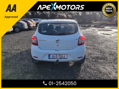 2016 Dacia Sandero FINANCE ARRANGED * 1.2 AMBIANCE MODEL * NEW NCT JAN-27 * LOW TAX * RELIABLE CAR  * IMMACULATE * AA APPROVED * 101 SAFETY CHECKLIST * 12-MONTH ROADSIDE ASSIST * ONE VERY CAREFUL OWNER FROM NEW * CARTEL €6,449 thumbnail