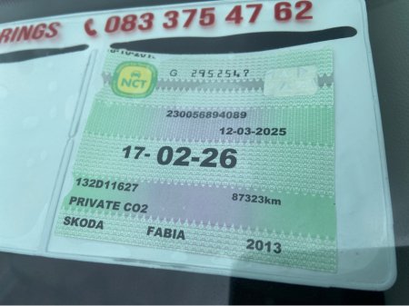 2013 Skoda Fabia CO AMBITION 1.2 HTP 70HP 4DR LOW MILEAGE €7,950