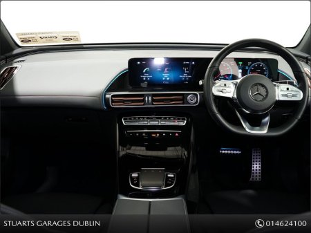 2023 Mercedes-Benz EQC EQC 400 AMG LINE: SELENITE GREY METALLIC WITH BLACK LEATHER, SUNROOF, 21” DIAMOND CUT TURBINE ALLOYS, SIDE RUNNING BOARDS, KEYLESS ENTRY €44,945