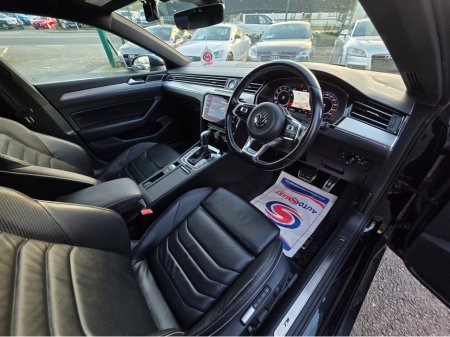 2018 Volkswagen Arteon 2.0 TSI R LINE EDITION 280BHP VIRTUAL DASH FULL LEATHER HEATED ELECTRIC SEATS SAT NAV CARPLAY ANDROID AUTO BLIND SPORT PARKING SENSORS SELF PARKING ASSIST 360 CAMERA €28,500 thumbnail