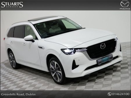 2026 Mazda CX-80 2 5L E Skyactiv Phev 327ps TAKUMI PLUS, DEMO SPECIAL SAVE €8, 135 OFF NEW*WHITE LEATHER SEAT W/ SEAT VENTILATION W/ SEAT HEATER, 20 INCH ALLOYS, PANOR €64,945 thumbnail