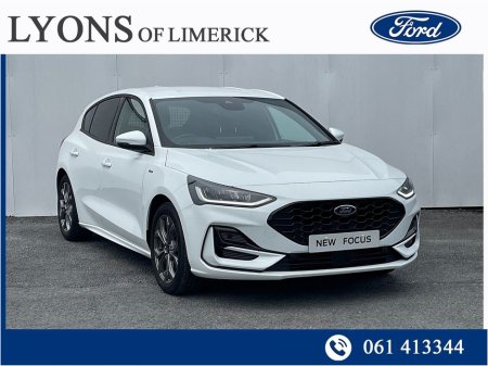 2026 Ford Focus ST-Line 5 door 1.0L EcoBoost 125PS Petrol 6 Speed €35,371
