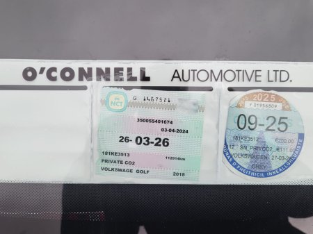 2018 Volkswagen Golf  €14,999 thumbnail