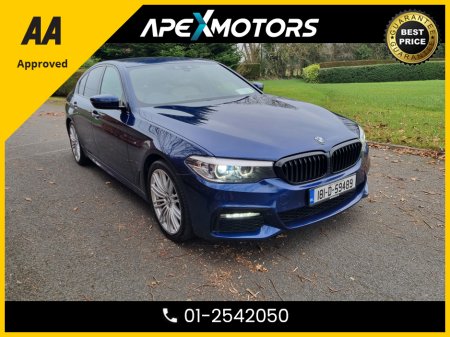 2018 BMW 5 Series FINANCE ARRANGED * G30 XDRIVE M SPORT 4DR * M-SPORT ( TOP-SPEC) * HEATED SEATS * NEW NCT OCT-26 * COLOUR REVERSE CAMERA * AA APPROVED  * 101 SAFETY CHECKLIST * AUTOMATIC AWD * IMMACULATE * LOW MILES