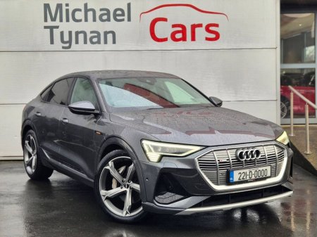 2022 Audi e-tron 55 S Line Sportback Quattro (408bhp) Upgraded 22'' Alloys + Black Edition Styling ( Nov '22 Reg ) Trade in Price €38, 999