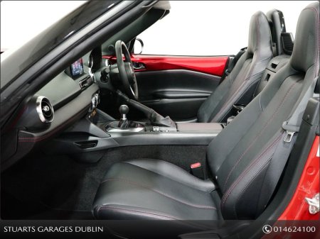 2017 Mazda MX-5 *SOLD DEPOSIT TAKEN*1.5P GT ROADSTER IN SOUL RED CRYSTAL WITH BLACK LEATHER. HEATED SEATS, 17” SMOKED ALLOYS, KEYLESS ENTRY, LANE DEPARTURE WARNING, B thumbnail