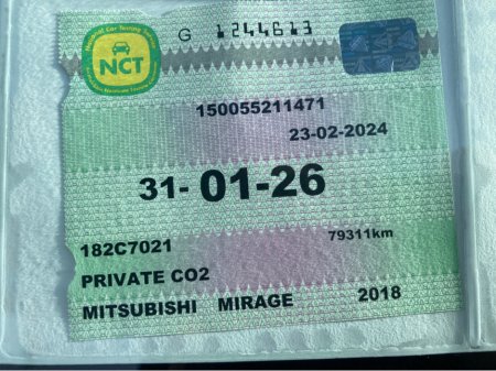 2018 Mitsubishi Mirage  €10,950