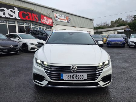 2018 Volkswagen Arteon 2.0 TSI R LINE EDITION 4 MOTION 280BHP - VIRTUAL DASH- FULL LEATHER HEATED ELECTRIC SEATS - SAT NAV - CARPLAY ANDROIDAUTO - BLIND SPORT - 360 PARKING SENSORS  - SELF PARKING ASSIST - 360 CAMER €27,950 thumbnail