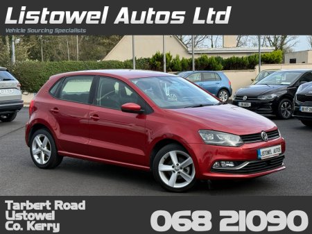 2016 Volkswagen Polo HIGHLINE 1.2 TSI AUTOMATIC *2 STAGE HEATED SEATS, REAR VIEW CAMERA, SERVICE BOOK PRESENT WITH 4 SERVICE STAMPS, ADAPTIVE CRUISE CONTROL, POWERED FOLDING HEATED MIRRORS,ISOFIX CHILD SEAT ANCHOR POINTS* €12,950