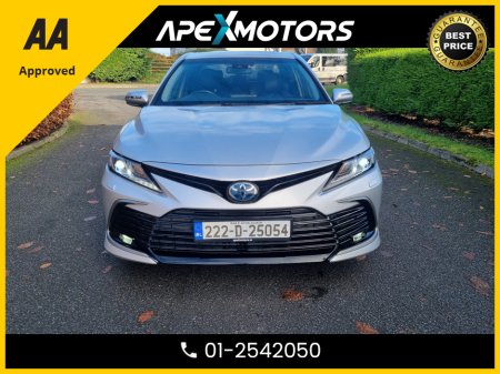 2022 Toyota Camry FINANCE ARRANGED * TOP-SPEC  * 2.5 VVT-I DESIGN 215BHP 4 HYBRID * IMMACULATE * 11-STAMPS SERVICE HISTORY * AA APPROVED * 101 SAFETY CHECKLIST * AUTOMATIC * HEATED SEATS * COLOUR REVERSE CAMERA €27,449