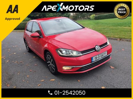 2019 Volkswagen Golf FINANCE ARRANGED * HIGHLINE EXTRA * DIGITAL SCREEN  * BIG SCREEN * AA APPROVED  * 101 SAFETY CHECKLIST * AUTOMATIC (DSG) * IMMACULATE * COLOUR REVERSE CAMERA * TOP-SPEC * LOW LOW KMs * ADAPTIVE CRUISE €19,949
