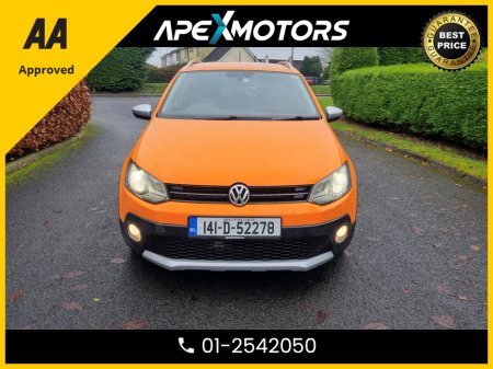 2014 Volkswagen Polo FINANCE ARRANGED * POLO CROSS * NEW NCT NOV-26 * LOW LOW KMs * IMMACULATE * STAMPED SERVICE HISTORY * AA APPROVED * 101 SAFETY CHECKLIST * AUTOMATIC (DSG) * COLOUR REVERSE CAMERA * TOP-SPEC 5DR HATCH €10,749
