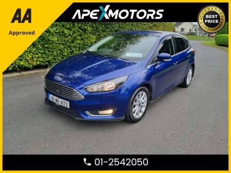 2018 Ford Focus FINANCE ARRANGED * 1.5 TDCI TITANIUM S/S 12 120PS 5DR * NCT MAR-28 * LOW TAX JUN-26 * IMMACULATE * STAMPED SERVICE HISTORY * AA APPROVED * 101 SAFETY CHECKLIST * HEATED SEATS * COLOUR REVERSE CAMERA €12,949
