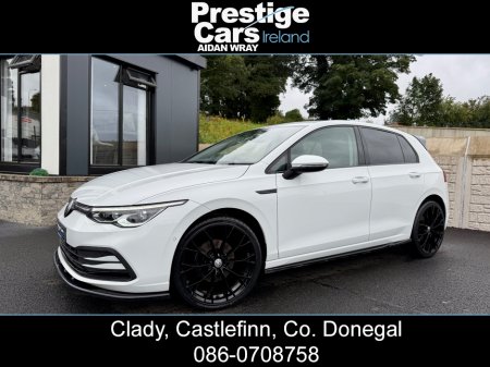 2021 Volkswagen Golf 2.0 TDI STYLE AUTOMATIC DSG,BODY KIT,PURE WHITE,FRONT AND REAR PARK SENSORS,PARK ASSIST,REVERSE CAMERA,AMBIENT LIGHTING,XENON LIGHTS,VIRTUAL COCKPIT,APPLE CAR PLAY,SAT NAV,ONE OWNER,FULL VW HISTORY €28,300