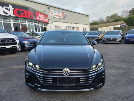 2018 Volkswagen Arteon 2.0 TSI R LINE EDITION 280BHP VIRTUAL DASH FULL LEATHER HEATED ELECTRIC SEATS SAT NAV CARPLAY ANDROID AUTO BLIND SPORT PARKING SENSORS SELF PARKING ASSIST 360 CAMERA €28,500 thumbnail