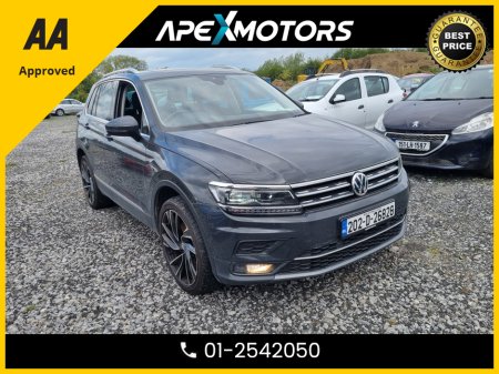 2020 Volkswagen Tiguan FINANCE ARRANGED * 2.0 TDI SEL 190PS 4MOTION AUTO * AWD 4X4 * NEW NCT DEC-27 * IMMACULATE * STAMPED SERVICE HISTORY * AA APPROVED * 101 SAFETY CHECKLIST * AUTOMATIC * HEATED SEATS * COLOUR REVERSE CAM