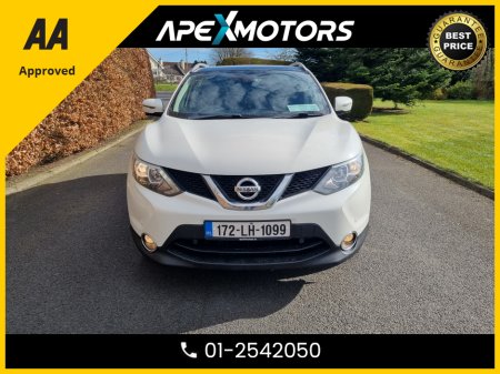 2017 Nissan Qashqai FINANCE ARRANGED *TOP-SPEC N-CONNECTA DCI * PANORAMIC SUNROOF * 360 Deg CAMERA * NEW NCT JUL-27 * NEW MODEL  * AA APPROVED  * 101 SAFETY CHECKLIST * 12-MONTH ROADSIDE ASSIST  * IMMACULATE *EVERY EXTRA €14,449