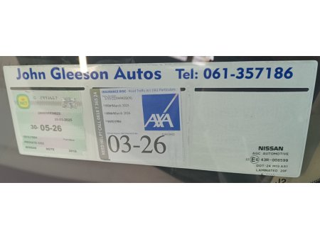 2016 Nissan Note 1.2 SV E6 4DR €8,200 thumbnail