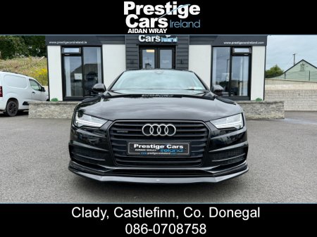2015 Audi A7 3.0 TDI S LINE SPORTBACK BLACK EDITION QUATTRO AUTO 272 BHP,FULL HEATED LEATHER,HEAD UP DISPLAY,XENON/LED LIGHTS,JET BLACK,FRONT SPLITTER,SIDE SKIRT EXTENSIONS,21” RS7 ALLOYS,TWO OWNERS,FULLY LOADED €24,995