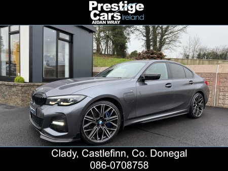 2021 BMW 3 Series 330 E M SPORT AUTO PETROL/HYBRID,M PERFORMANCE BODY KIT,MINERAL GREY,FULL LEATHER,HEATED SEATS,REVERSE CAMERA,PRIVACY GLASS,XENON LIGHTS,TECH PACK,VIRTUAL COCKPIT,UP GRADED BRAKES,FBMWSH,HIGH SPEC €29,690
