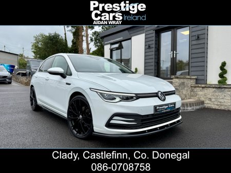 2021 Volkswagen Golf 2.0 TDI STYLE AUTOMATIC DSG,BODY KIT,PURE WHITE,FRONT AND REAR PARK SENSORS,PARK ASSIST,REVERSE CAMERA,AMBIENT LIGHTING,XENON LIGHTS,VIRTUAL COCKPIT,APPLE CAR PLAY,SAT NAV,ONE OWNER,FULL VW HISTORY €28,300