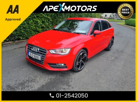 2015 Audi A3 FINANCE ARRANGED * 2.0 TDI SPORT 5DR 150PS * NCT FEB-27 * NEW TIMING BELT * IMMACULATE * LOW LOW MILES * 2-KEYS * LOW TAX * CAREFUL LADY OWNER * CARTELL HISTORY CHECKED * FULLY SERVICED * 01-2542050 €14,949