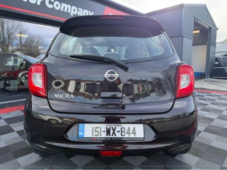 2015 Nissan Micra 1.2 4DR 5DR, CRUISE CONTROL , UPGRADE ALLOYS & REAR SPOILER , FRESH SERVICE & NEW FULL NCT , FREE NATIONWIDE DELIVERY , TRADE INS ACCEPTED , WARRANTY INCLUDED IN PRICE. €7,950 thumbnail