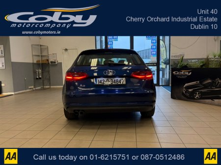 2014 Audi A3 1.4 Auto TFSI Hatchback. New NCT done before collection, Full Leather, Heated Seats, Panoramic Roof, Dual Climate Control, Reverse Camera, Parking Sensors, Full Electrics, Handsfree, and more. €12,950 thumbnail